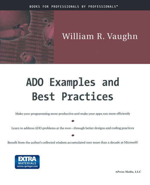 Book cover of ADO Examples and Best Practices (1st ed.)