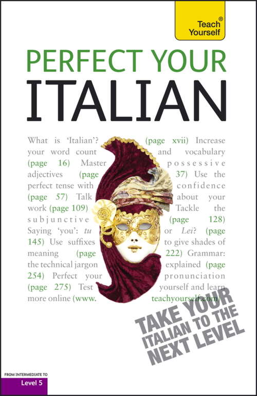 Book cover of Perfect Your Italian 2E: Teach Yourself Enhanced Amazon (2)