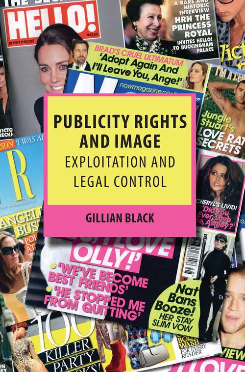 Book cover of Publicity Rights and Image: Exploitation and Legal Control