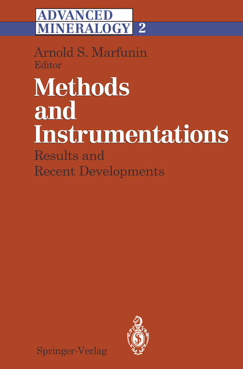 Book cover of Methods and Instrumentations: Results and Recent Developments (1995) (Advanced Mineralogy #2)