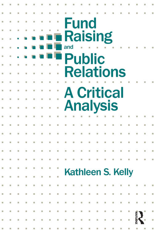 Book cover of Fund Raising and Public Relations: A Critical Analysis