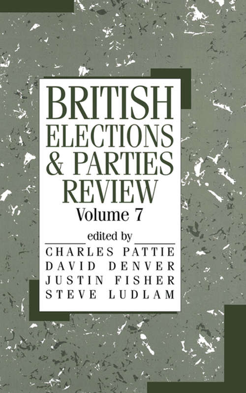 Book cover of British Elections and Parties Review