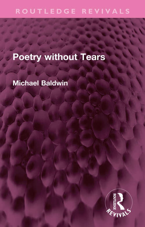 Book cover of Poetry without Tears (Routledge Revivals)