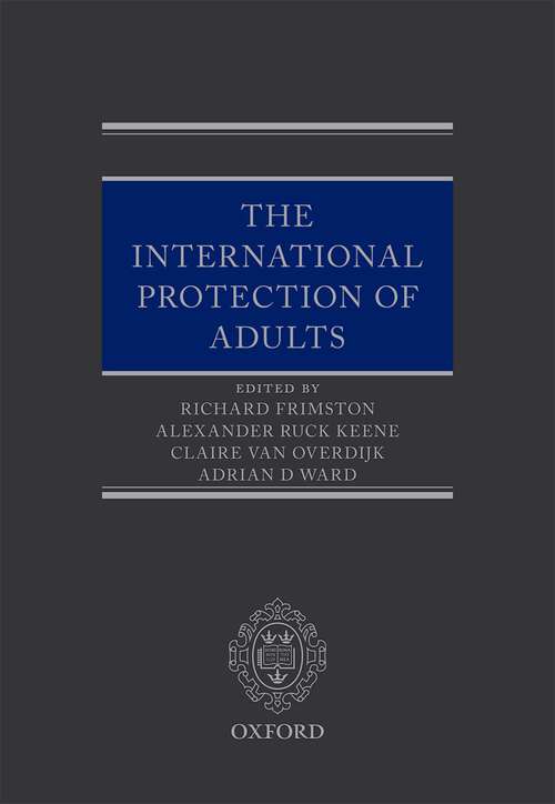 Book cover of International Protection of Adults