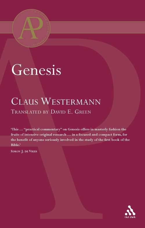 Book cover of Genesis (Academic Paperback Ser.)