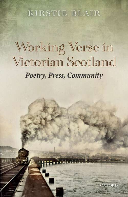 Book cover of Working Verse in Victorian Scotland: Poetry, Press, Community