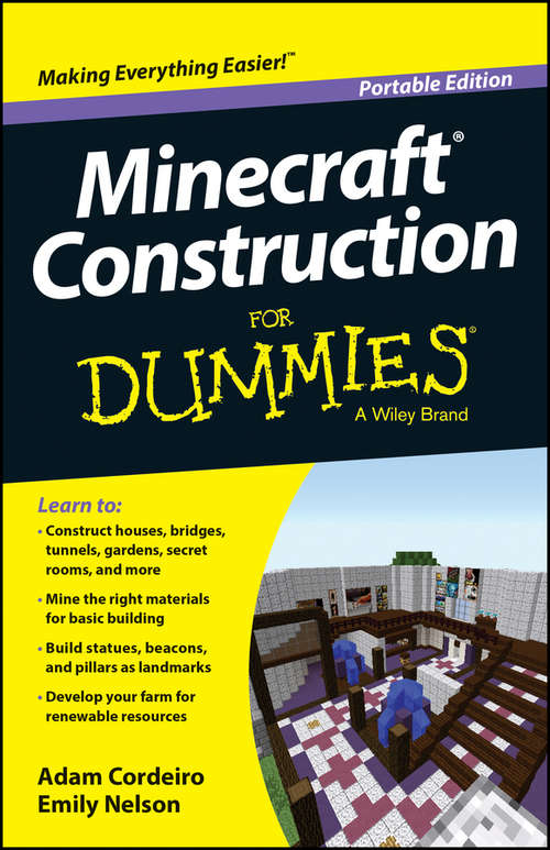 Book cover of Minecraft Construction For Dummies (Portable Edition)