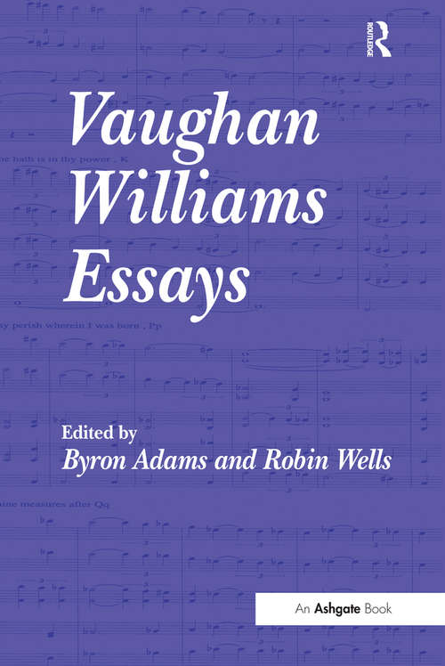 Book cover of Vaughan Williams Essays
