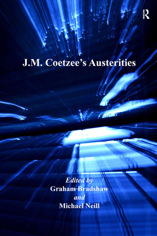 Book cover of J.M. Coetzee's Austerities