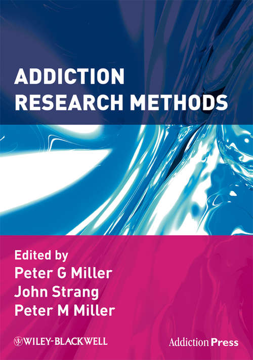 Book cover of Addiction Research Methods (Addiction Press)