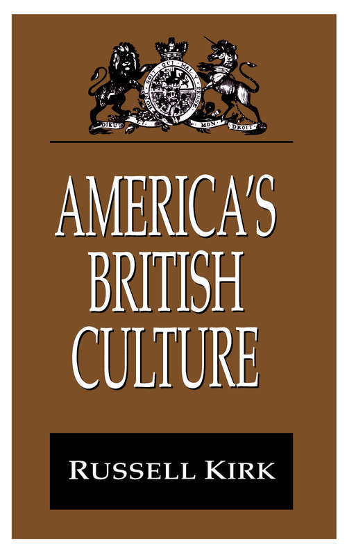 Book cover of America's British Culture