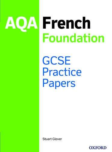 Book cover of AQA GCSE French Foundation Practice Papers (1)