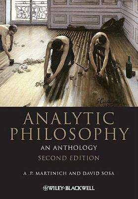 Book cover of Analytic Philosophy: An Anthology (PDF) (2) (Blackwell Philosophy Anthologies Ser. #25)
