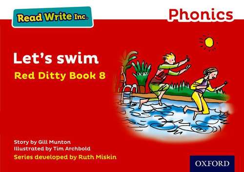 Book cover of Read Write Inc. Phonics: Red Ditty Book 8 Let's Swim (Read Write Inc Ser.)
