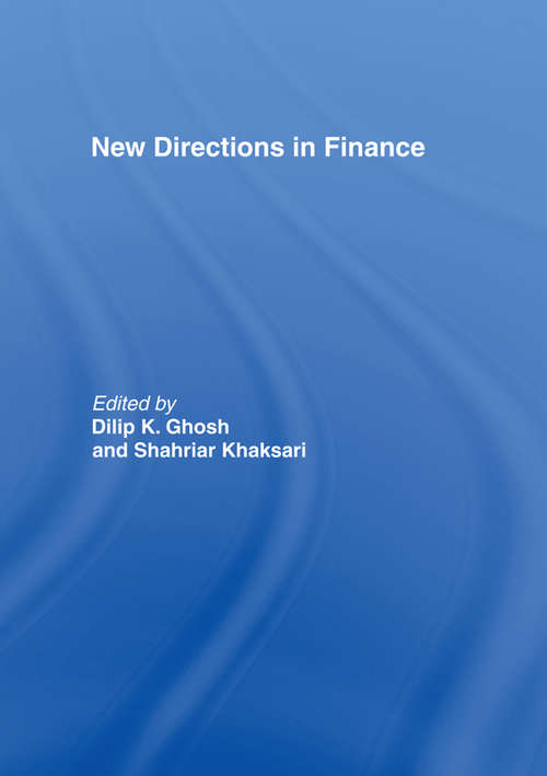 Book cover of New Directions in Finance