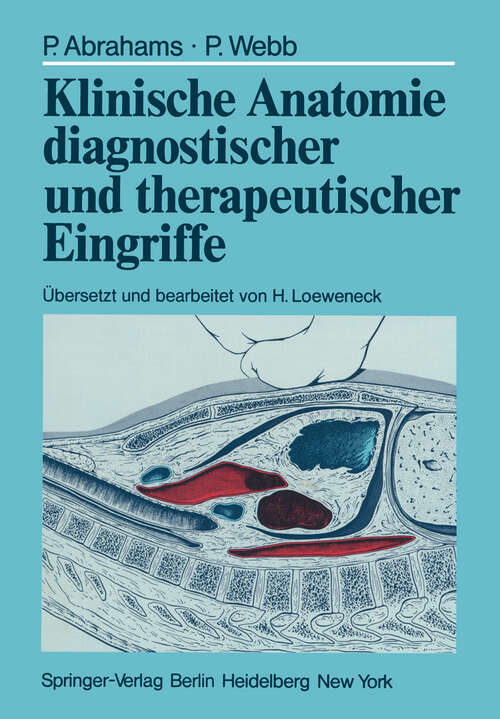 Book cover of Klinische Anatomie diagnostischer und therapeutischer Eingriffe (1978)