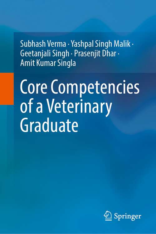 Book cover of Core Competencies of a Veterinary Graduate (2024)