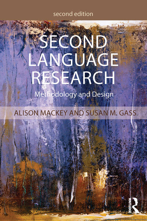 Book cover of Second Language Research: Methodology and Design
