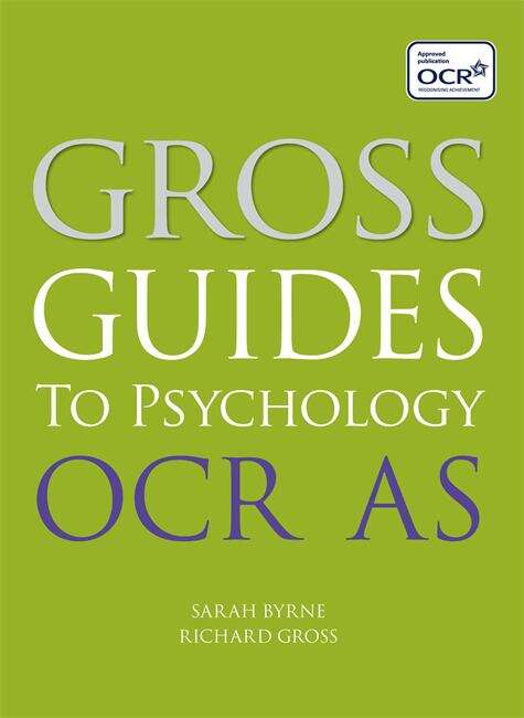 Book cover of Gross Guides To Psychology - OCR AS