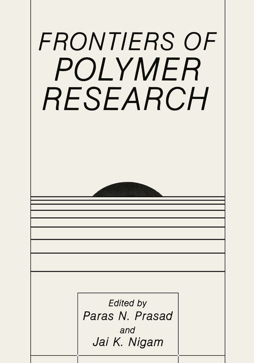 Book cover of Frontiers of Polymer Research (1991)