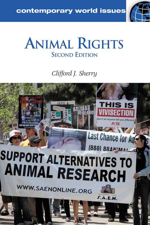 Book cover of Animal Rights: A Reference Handbook (2) (Contemporary World Issues)