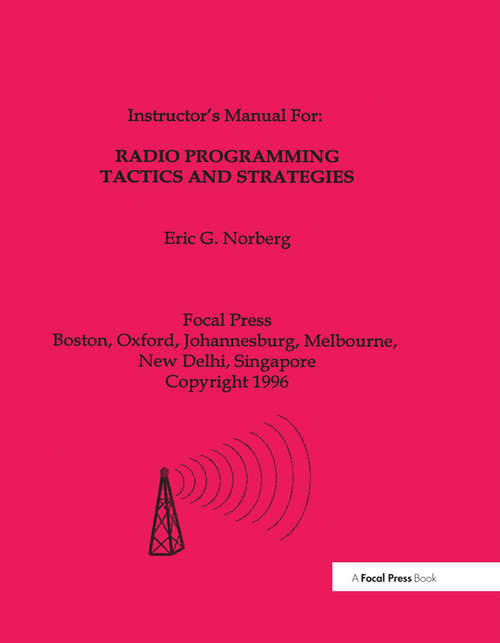 Book cover of Radio Programming Tactics and Strategies