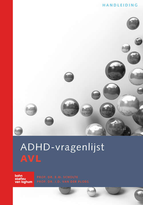 Book cover of ADHD-vragenlijst (AVL) handleiding (4th ed. 2018)
