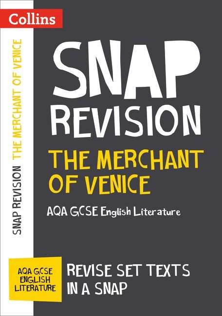 Book cover of Collins Snap Revision The Merchant of Venice: AQA GCSE Englisher Literature Text guide (PDF)