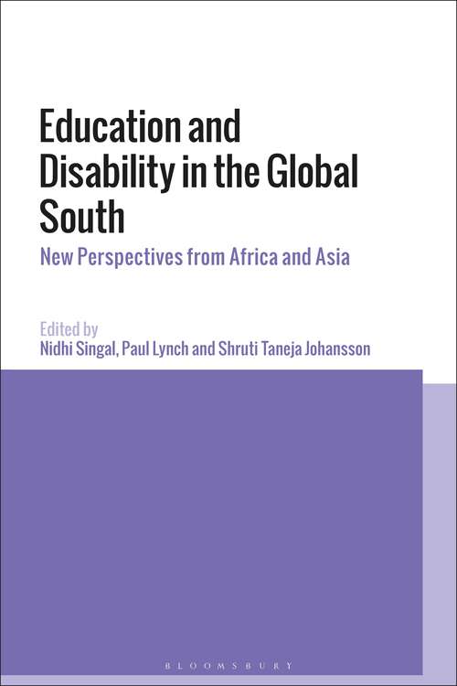 Book cover of Education and Disability in the Global South: New Perspectives from Africa and Asia