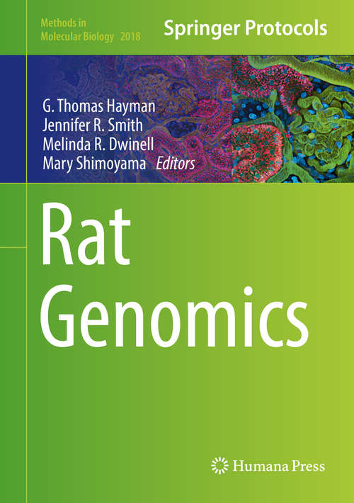 Book cover of Rat Genomics (1st ed. 2019) (Methods in Molecular Biology #2018)