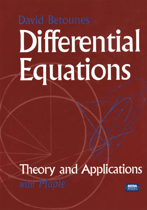 Book cover of Differential Equations: with Maple® (2001)