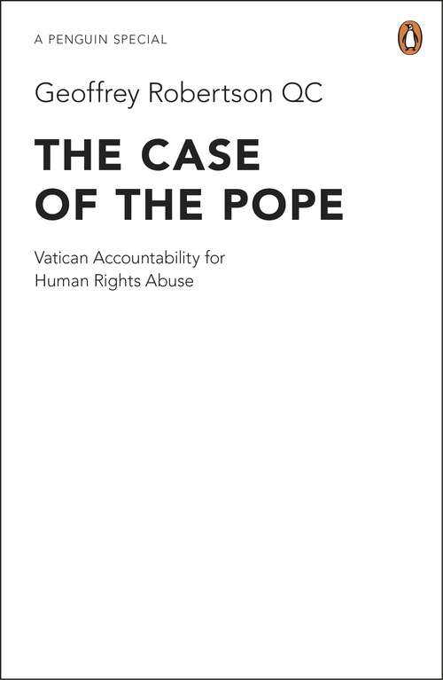 Book cover of The Case of the Pope: Vatican Accountability for Human Rights Abuse