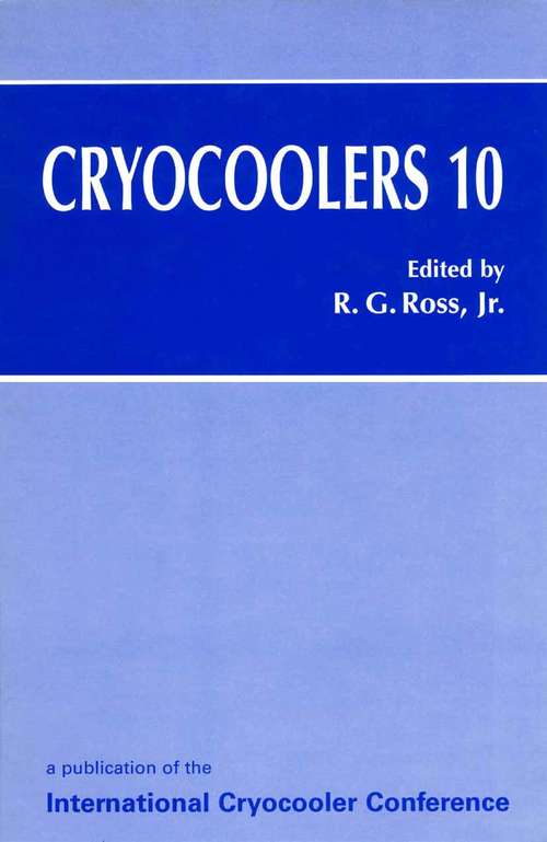 Book cover of Cryocoolers 10 (1999)