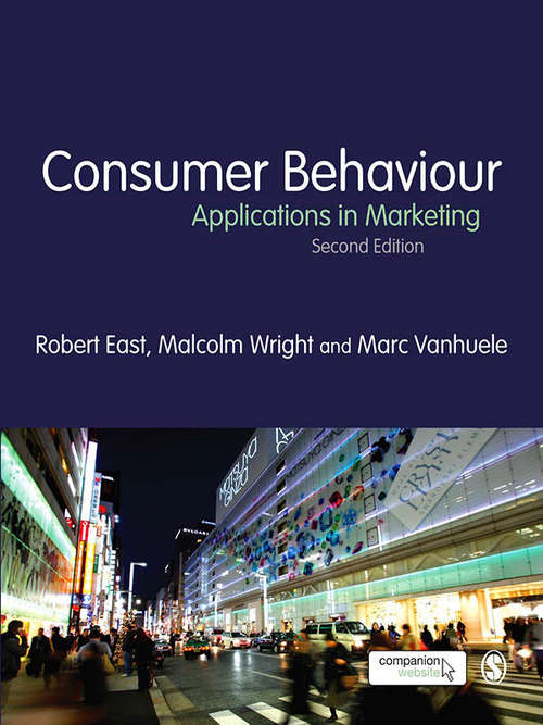 Book cover of Consumer Behaviour: Applications in Marketing