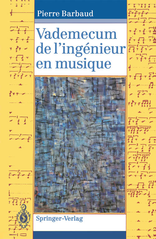 Book cover of Vademecum de l'ingénieur en musique (1ère éd. 1993)