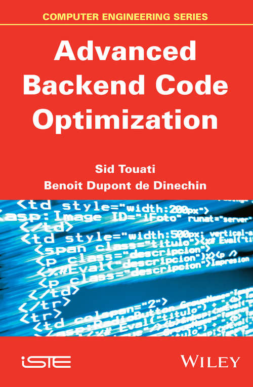 Book cover of Advanced Backend Code Optimization