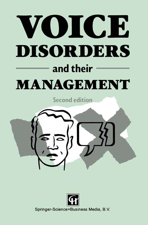 Book cover of Voice Disorders and their Management (1991)