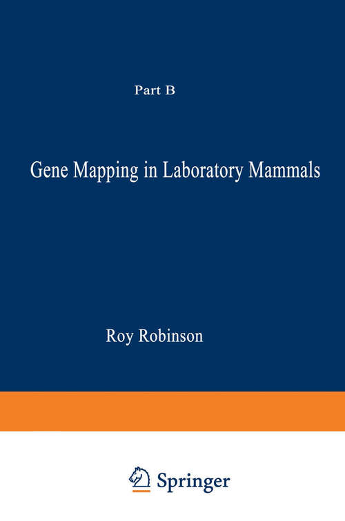 Book cover of Gene Mapping in Laboratory Mammals: Part B (1972)
