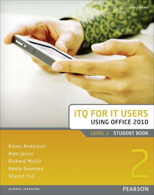 Book cover of ITQ for IT Users Level 2 Student Book Office 2010 (PDF)