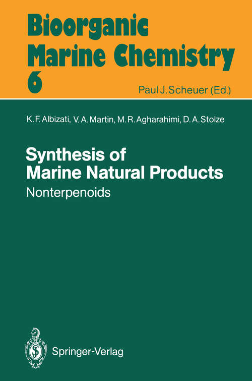 Book cover of Synthesis of Marine Natural Products 2: Nonterpenoids (1992) (Bioorganic Marine Chemistry #6)