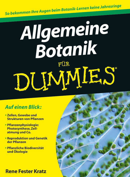 Book cover of Allgemeine Botanik für Dummies (Für Dummies)