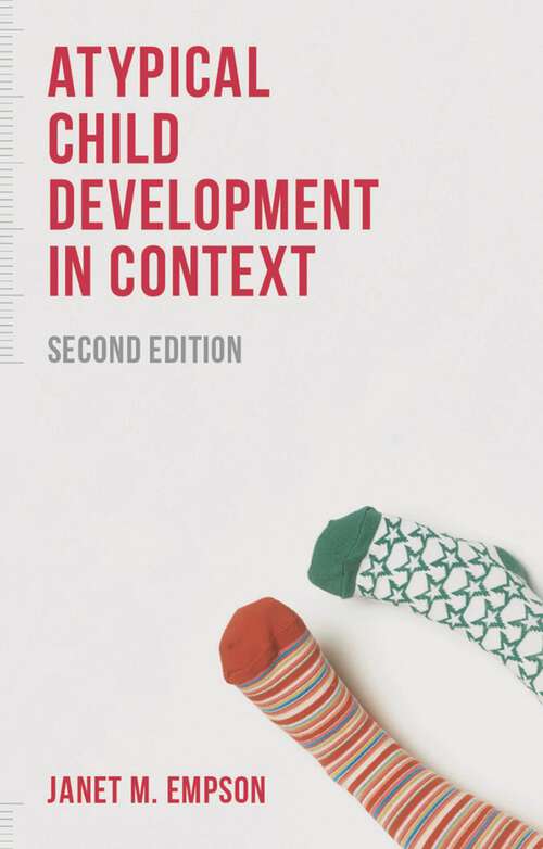 Book cover of Atypical Child Development in Context