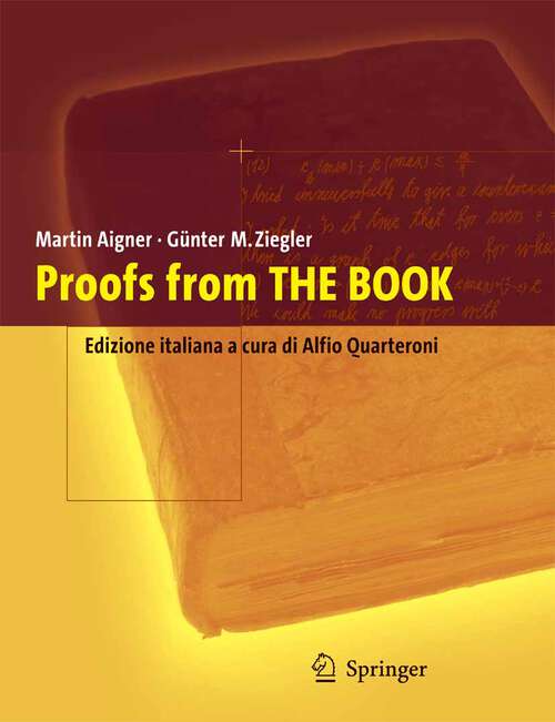 Book cover of Proofs from the Book: Edizione italiana a cura di Alfio Quarteroni (2006)