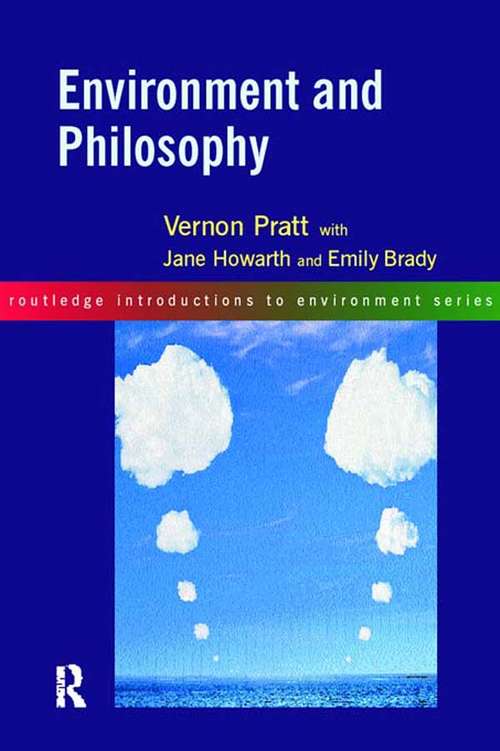 Book cover of Environment and Philosophy