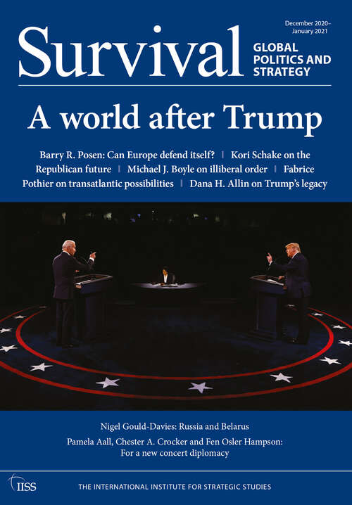 Book cover of Survival December 2020–January 2021: A World After Trump