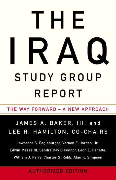 Book cover of The Iraq Study Group Report