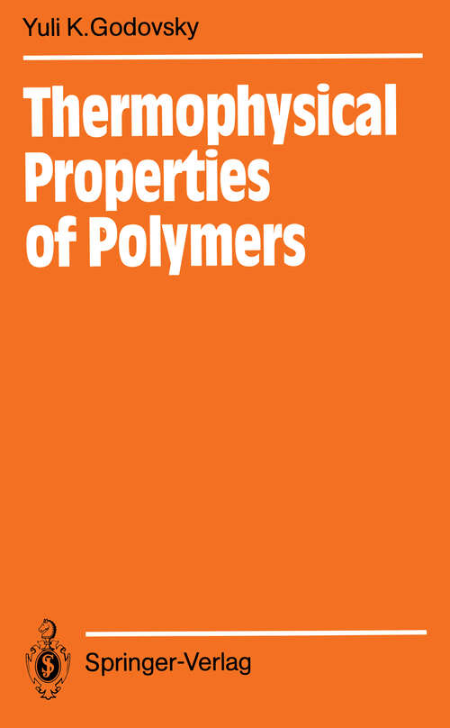 Book cover of Thermophysical Properties of Polymers (1992)