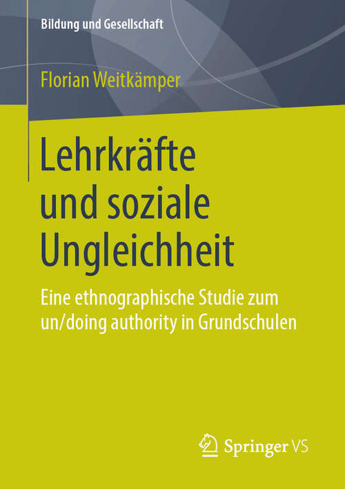 Book cover of Lehrkräfte und soziale Ungleichheit