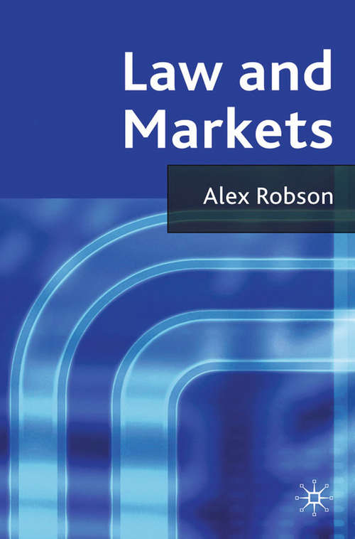 Book cover of Law and Markets (2012)