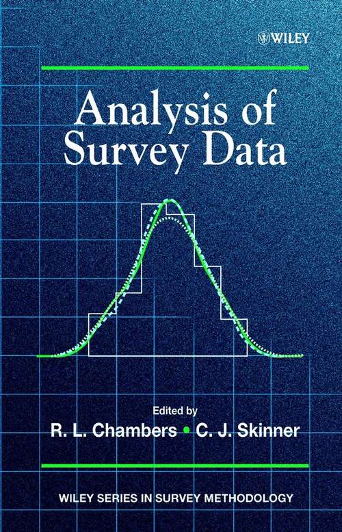 Book cover of Analysis of Survey Data (Wiley Series in Survey Methodology)